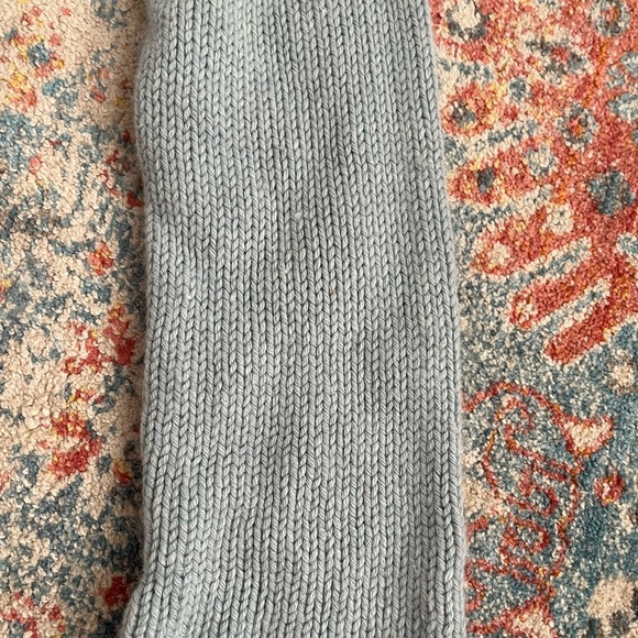 Banana Republic baby blue chunky knit wool-angora blend turtleneck - Picture 7 of 11